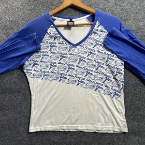Florida Gators Top Womens Extra Large Nike Team V-Neck Long Sleeve Gator NCAA